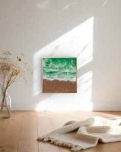 Green Ocean - 30 x 30 cm